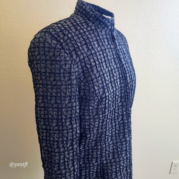 Due Per Due texture zip up jacket M - Picture 3 of 5